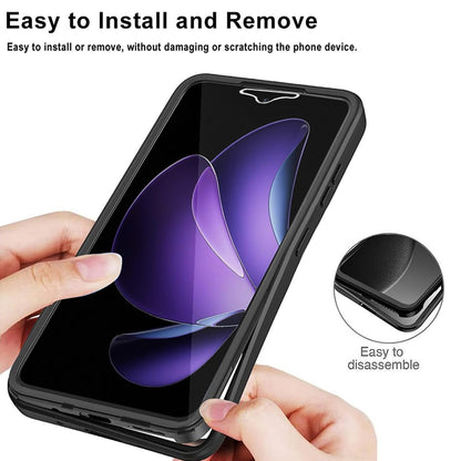 Hülle für Oppo Reno13 FS 5G / Reno13 F 4G / Reno13 F, Techsuit, ColorVerse 360, Schwarz
