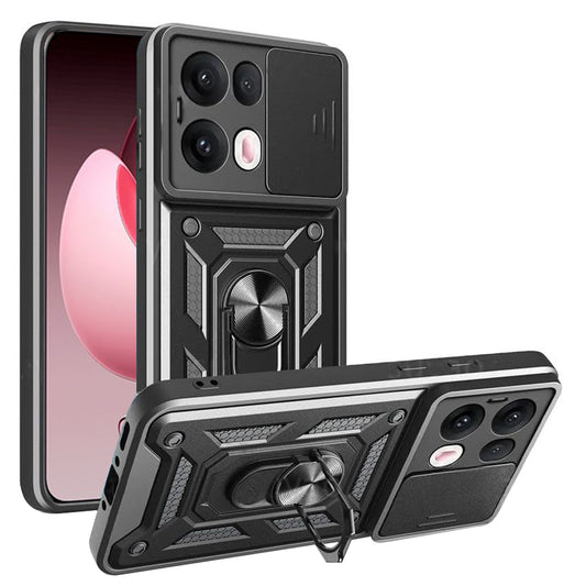 Case for Oppo Reno13 Pro, Techsuit, CamShield, Black
