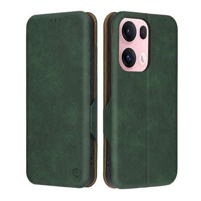 Hülle für Oppo Reno13 Pro, Techsuit, Safe Wallet Plus, Grün