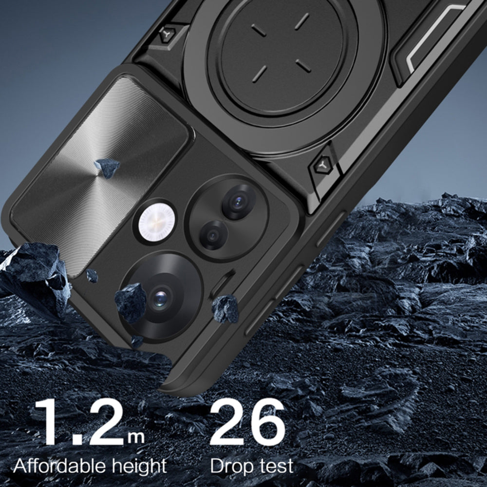 Hülle für Oppo Reno13, Techsuit, CamGuard Pro, Rot
