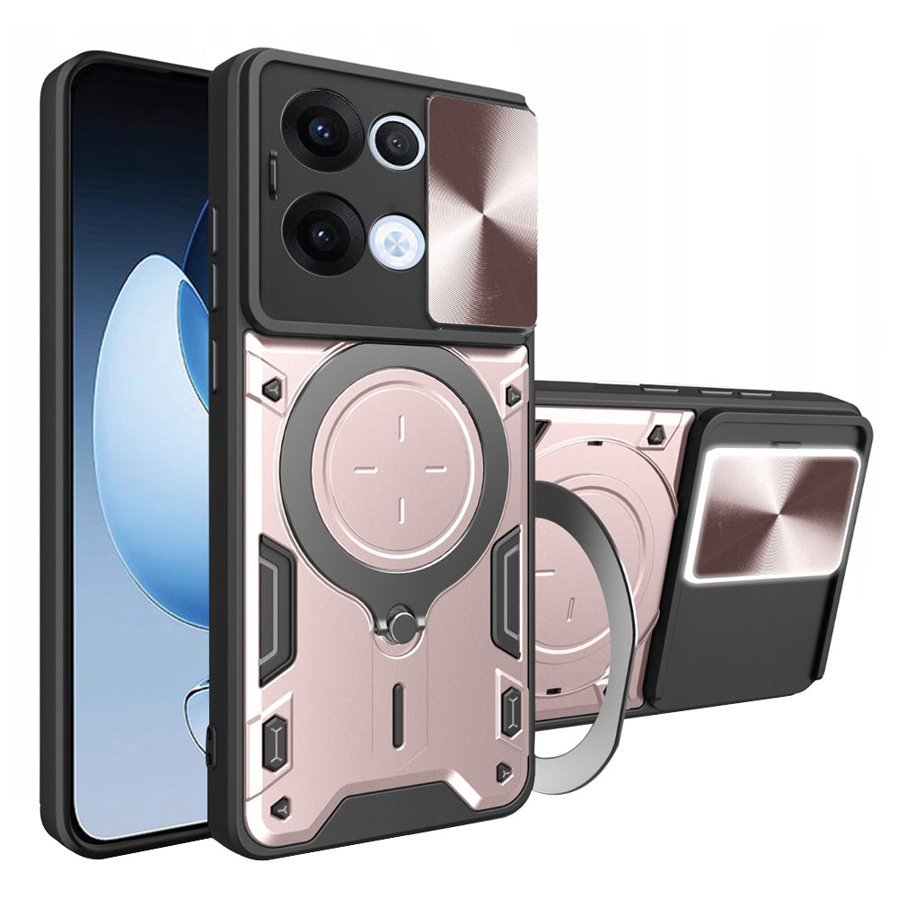 Hülle für Oppo Reno13, Techsuit, CamGuard Pro, Roségold