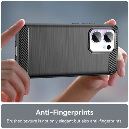 Case for Oppo Reno13, Techsuit, Carbon, Black