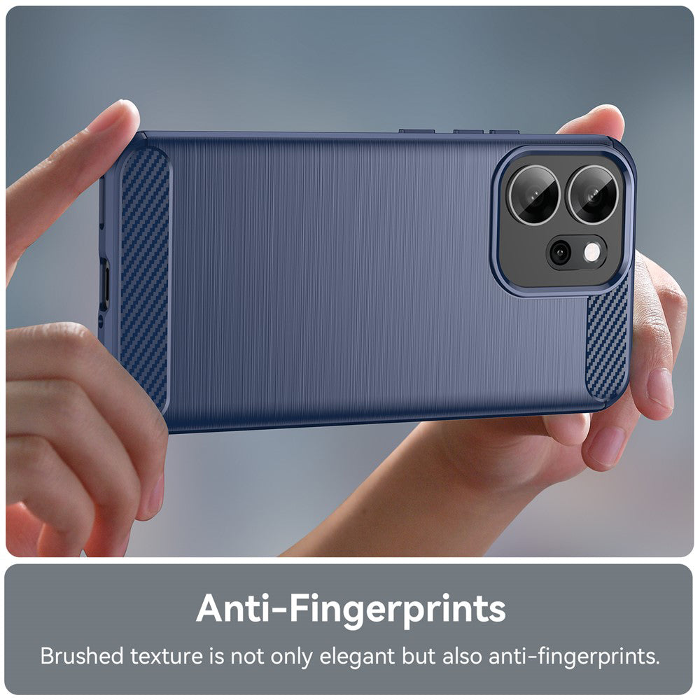 Hülle für Oppo Reno14 FS 5G / Reno14 F, Techsuit, Carbon, Blau