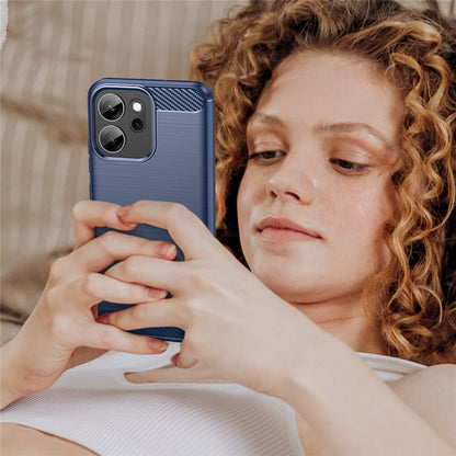 Hülle für Oppo Reno14 FS 5G / Reno14 F, Techsuit, Carbon, Blau