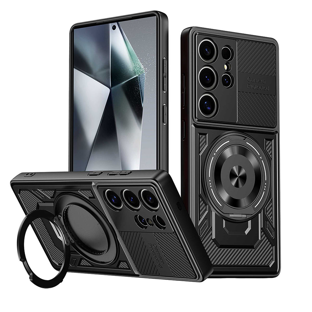 Hülle für Oppo Reno14 FS 5G / Reno14 F, Techsuit, RuggedCam, Schwarz