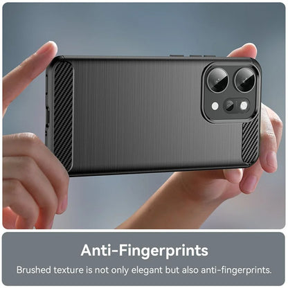 Hülle für Oppo Reno14 Pro, Techsuit, Carbon, Schwarz
