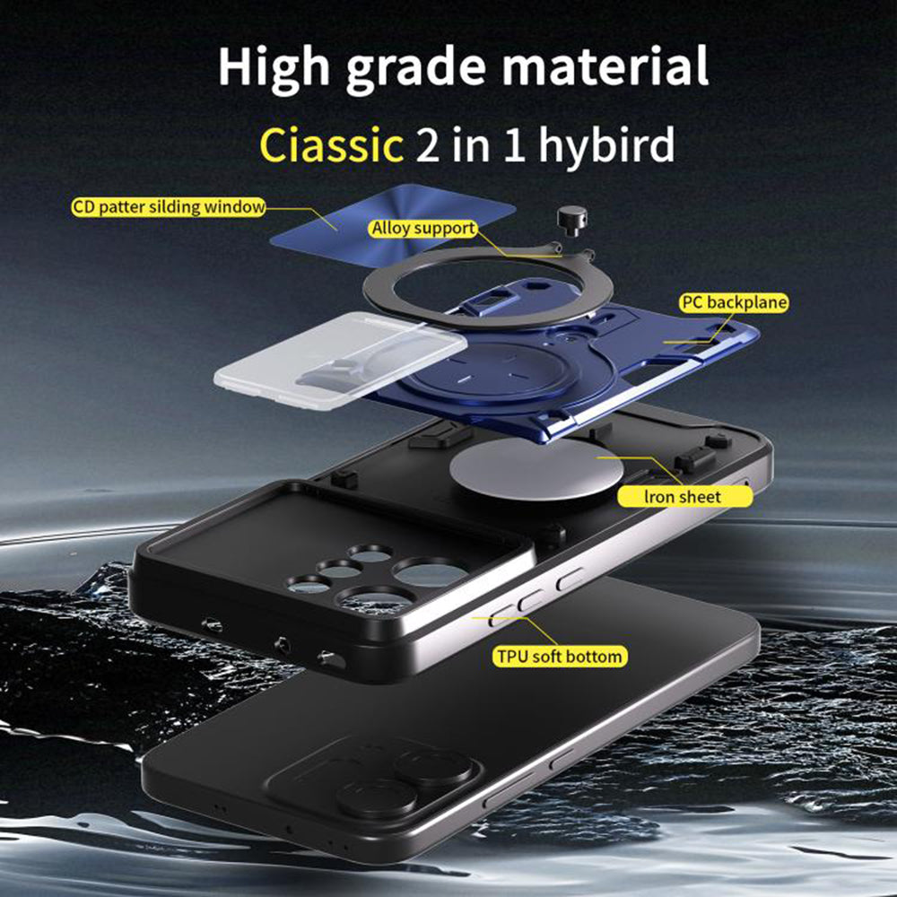 Hülle für Oppo Reno14, Techsuit, CamGuard Pro, Lila