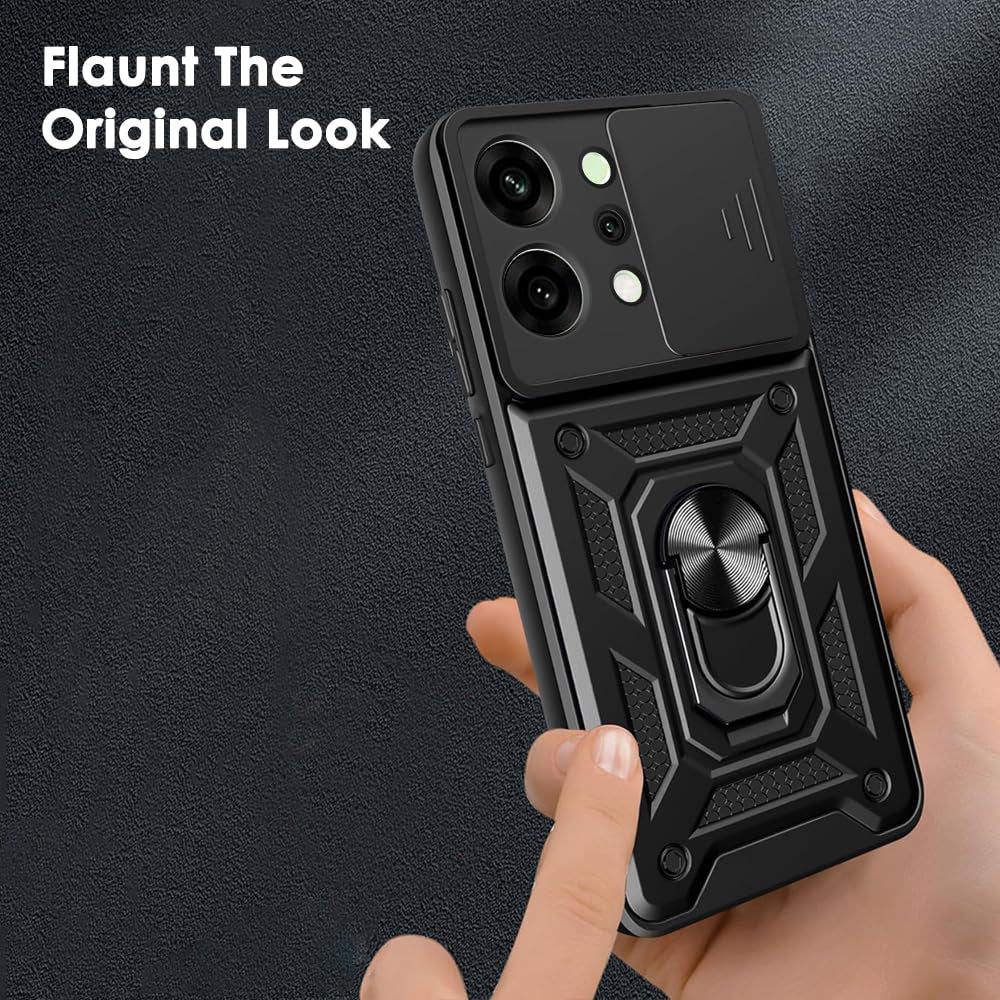 Hülle für Oppo Reno14, Techsuit, CamShield, Schwarz