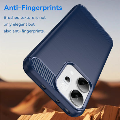 Hülle für Oppo Reno14, Techsuit, Carbon, Blau