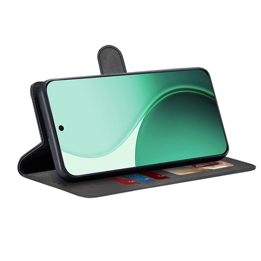 Hülle für Oppo Reno14, Techsuit, Diary Book, Schwarz