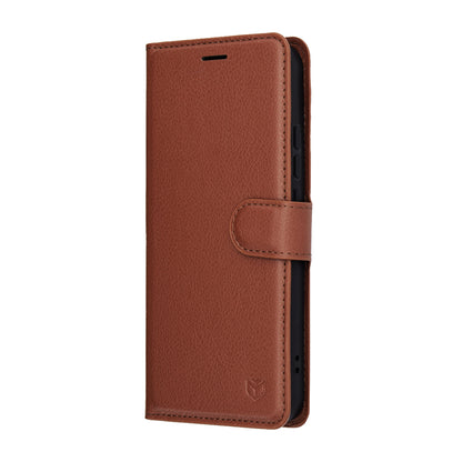 Hülle für Oppo Reno14, Techsuit, Leather Folio, Braun
