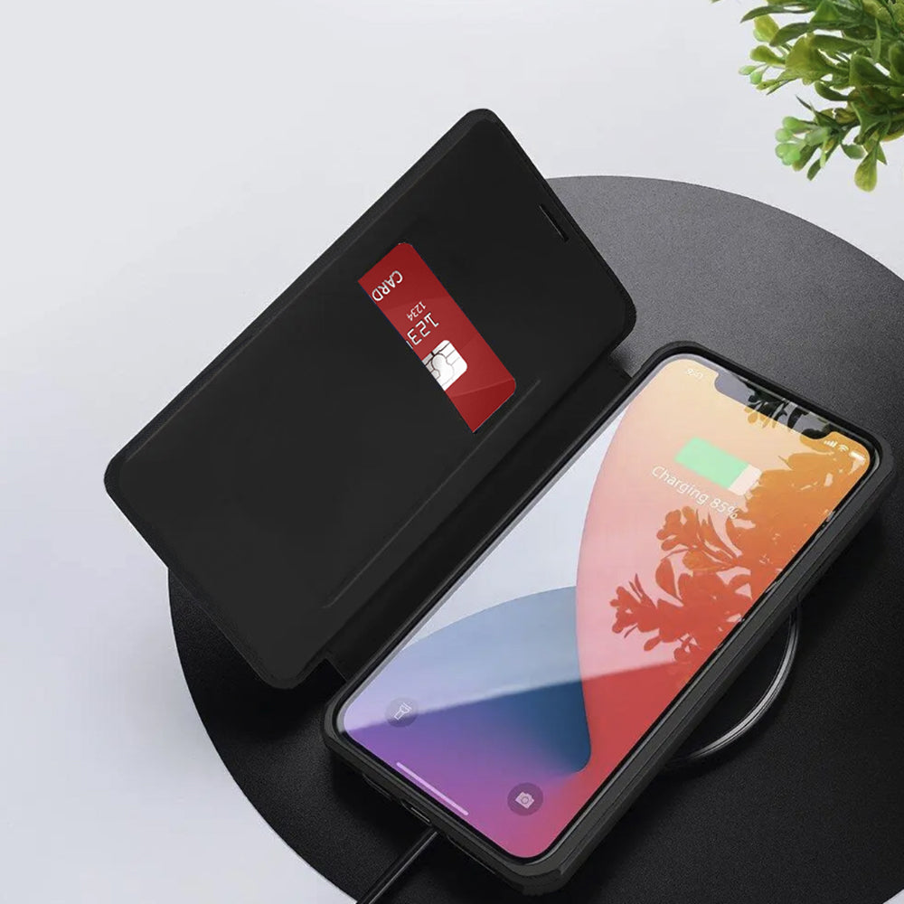 Hülle für Oppo Reno14, Techsuit, Magskin Book, Schwarz