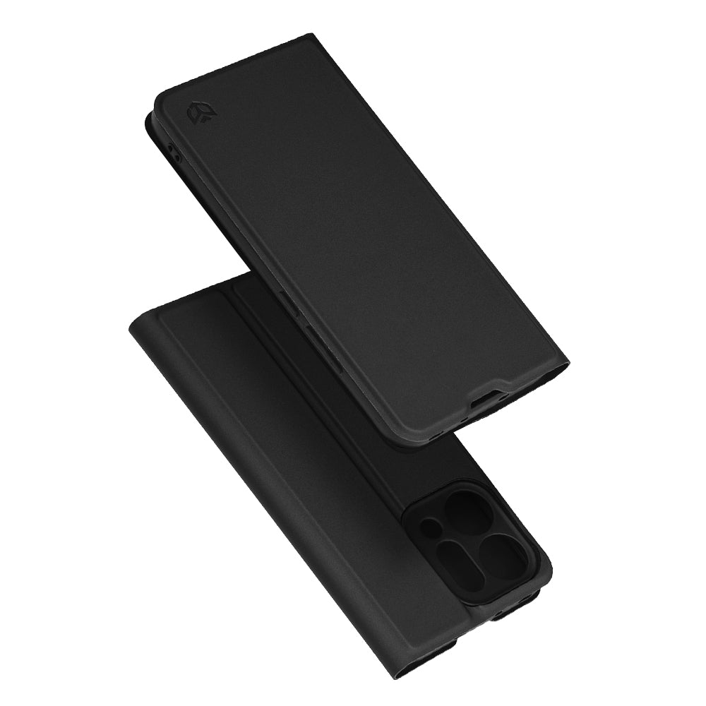 Hülle für Oppo Reno14, Techsuit, Magskin Book, Schwarz