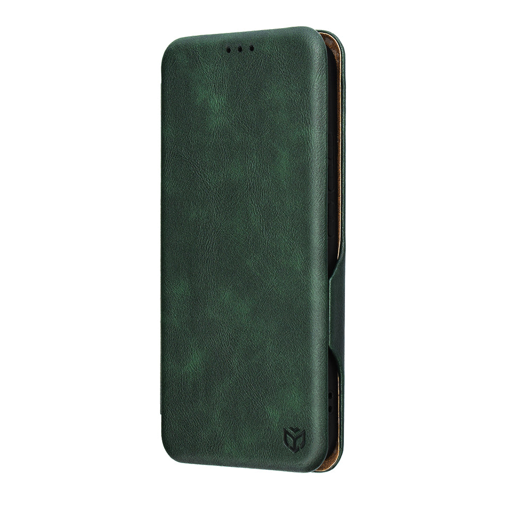 Hülle für Oppo Reno14, Techsuit, Safe Wallet Plus, Grün