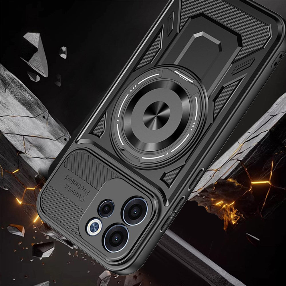 Hülle für Oppo Reno15 FS / Reno15 F, Techsuit, RuggedCam, Grau