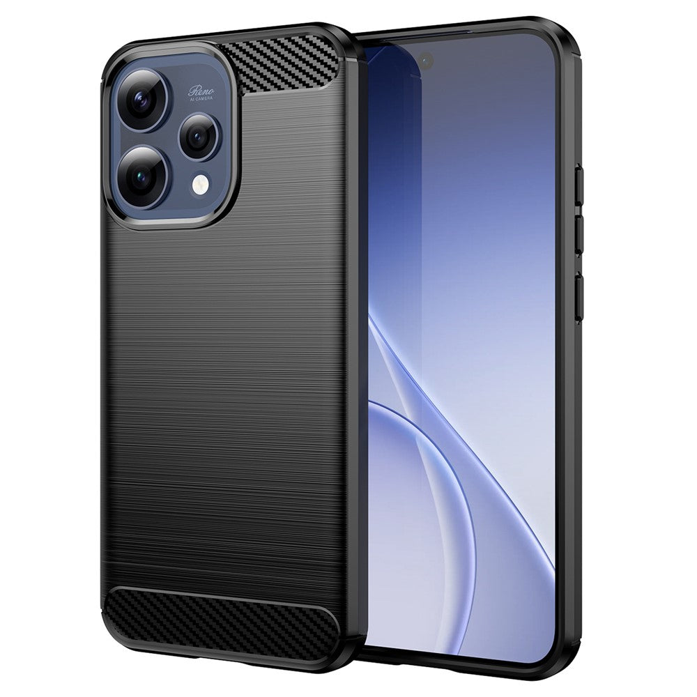 Hülle für Oppo Reno15, Techsuit, Carbon, Schwarz