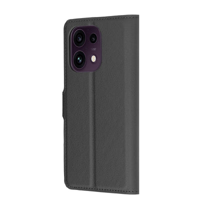 Hülle für Oppo Reno16 F / Reno16 FS, Techsuit, Leder-Folio, Schwarz