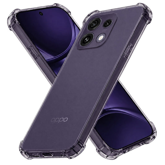 Hülle für Oppo Reno16 F / Reno16 FS, Techsuit, stoßfest transparent, rauchfarben