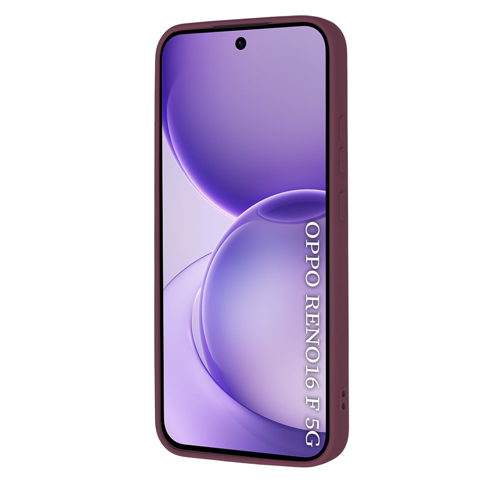 Case for Oppo Reno16 F / Reno16 FS, Techsuit, SoftFlex, Burgundy
