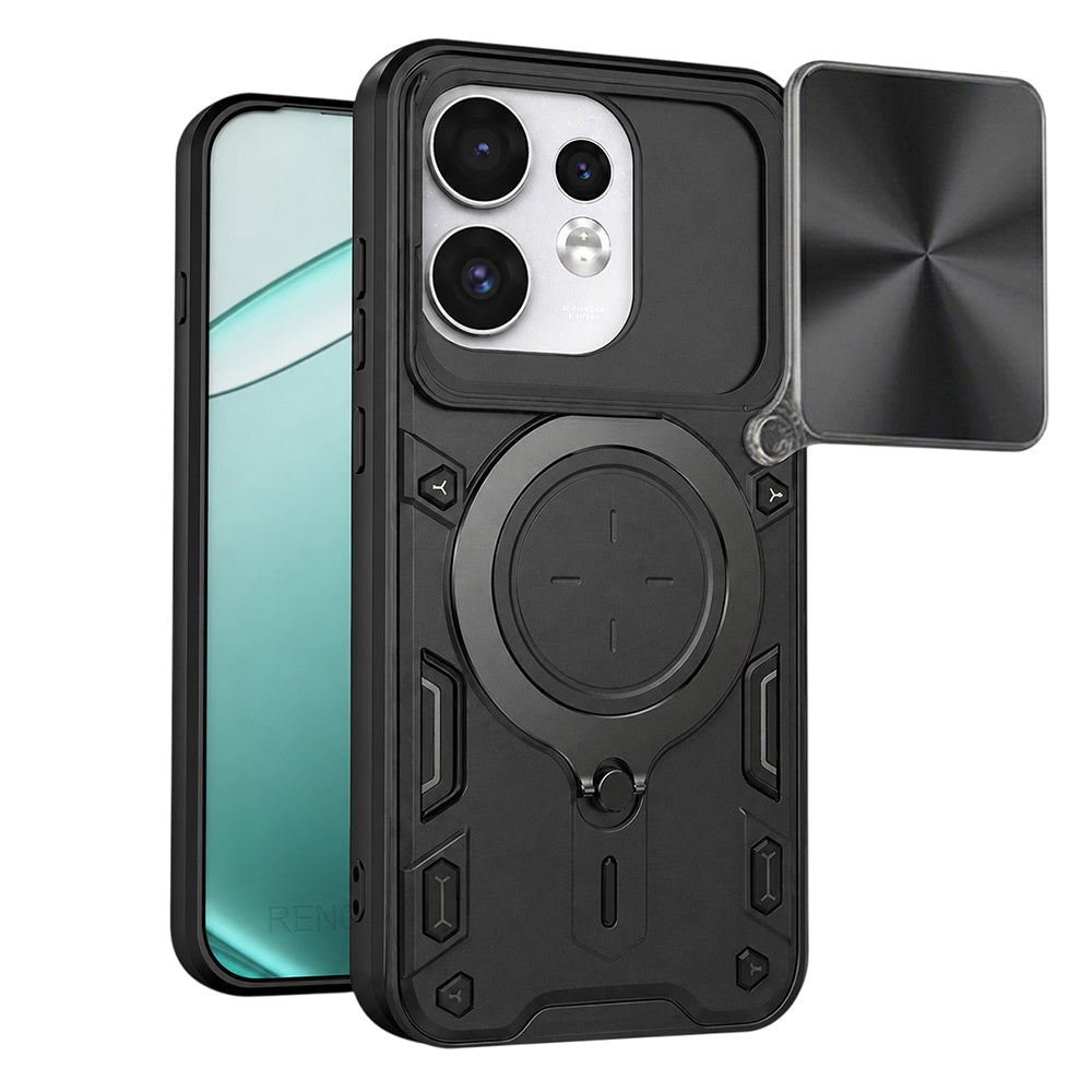 Hülle für Oppo Reno16 / Reno16 Pro, Techsuit, CamGuard Pro, Schwarz