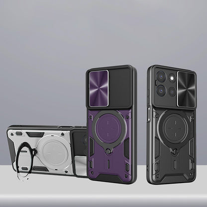 Hülle für Oppo Reno16 / Reno16 Pro, Techsuit, CamGuard Pro, Schwarz