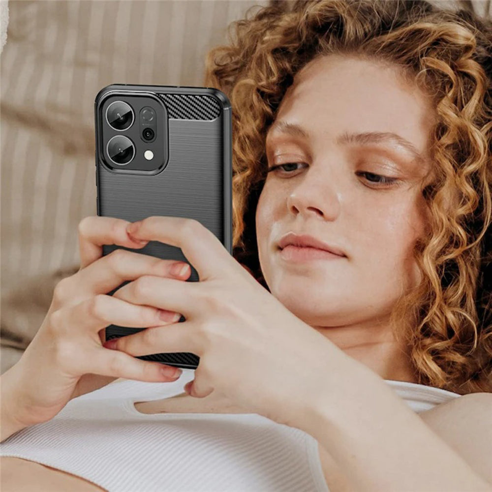 Hülle für Oppo Reno16 / Reno16 Pro, Techsuit, Carbon, Blau