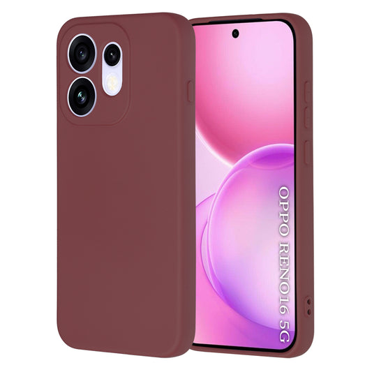 Hülle für Oppo Reno16, Techsuit, SoftFlex, Weinrot