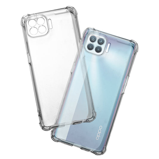 Hülle für Oppo Reno4 Lite, Techsuit, stoßfest klar, transparent
