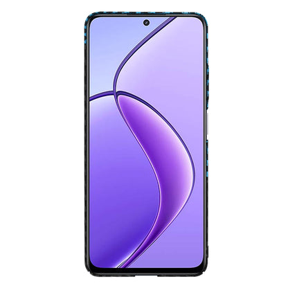Hülle für Realme 12x / 12, Techsuit, Carbonite FiberShell, Schwarz Blau