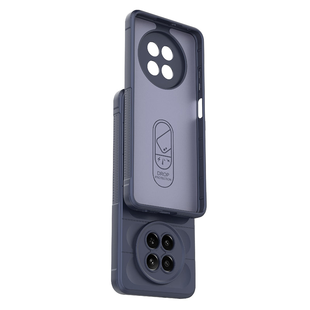 Hülle für Realme 12x / 12, Techsuit, Magic Shield, Weinrot