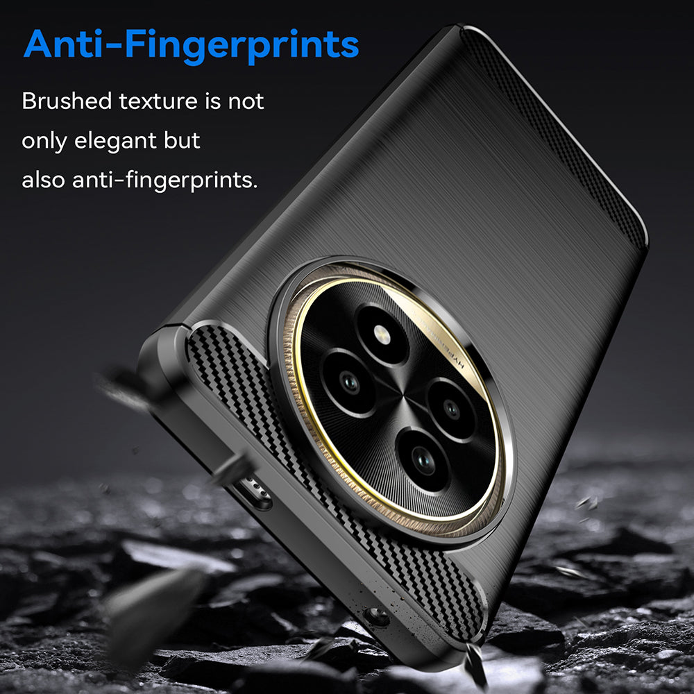Hülle für Realme 13 Pro / 13 Pro+, Techsuit, Carbon, Schwarz
