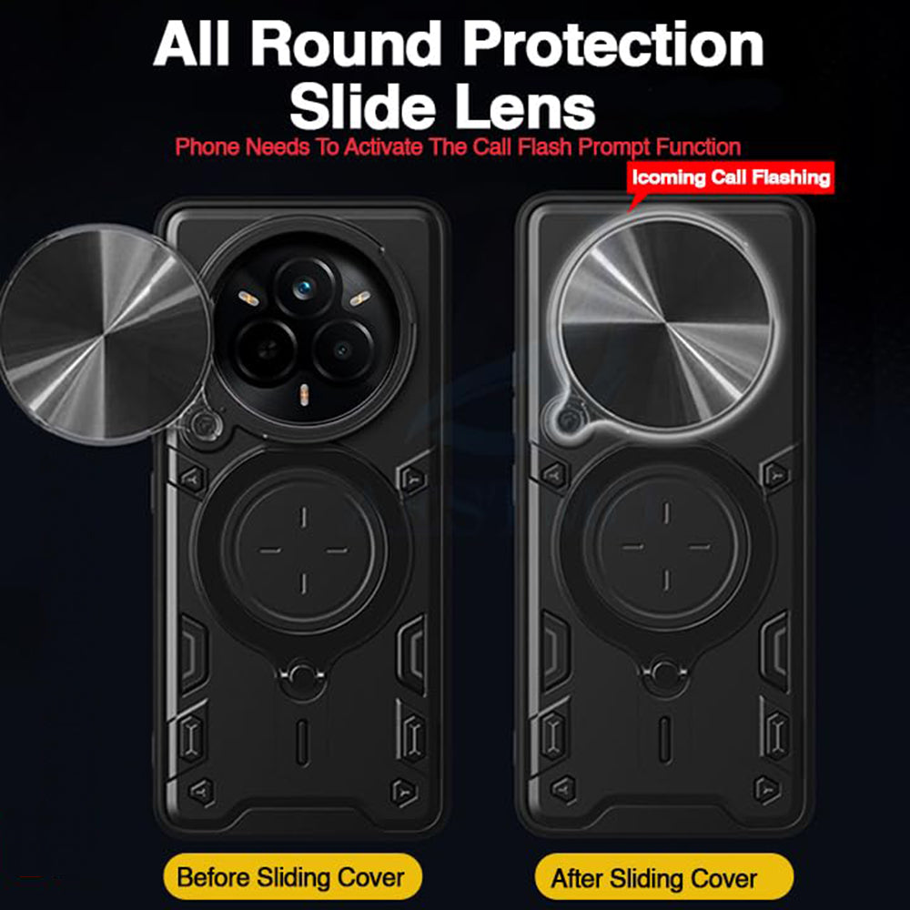 Hülle für Realme 14 Pro+, Techsuit, CamGuard Pro, Schwarz