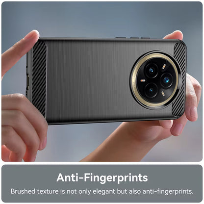 Hülle für Realme 14 Pro+, Techsuit, Carbon, Schwarz