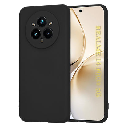 Hülle für Realme 14 Pro+, Techsuit, SoftFlex, Schwarz