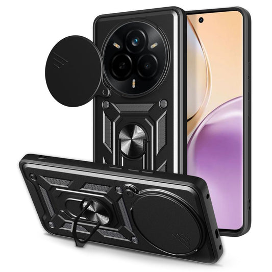 Hülle für Realme 14 Pro, Techsuit, CamShield, Schwarz