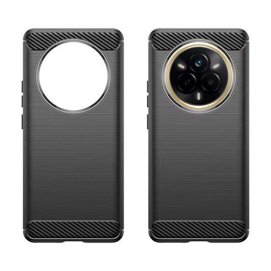 Hülle für Realme 14 Pro, Techsuit, Carbon, Schwarz