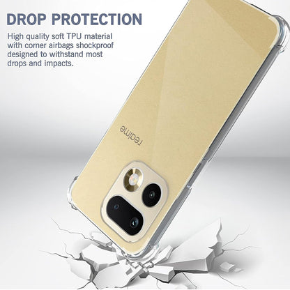 Hülle für Realme 16 Pro+, Techsuit, Shockproof Clear, Transparent