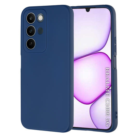 Hülle für Realme C100 5G, Techsuit, SoftFlex, Marineblau