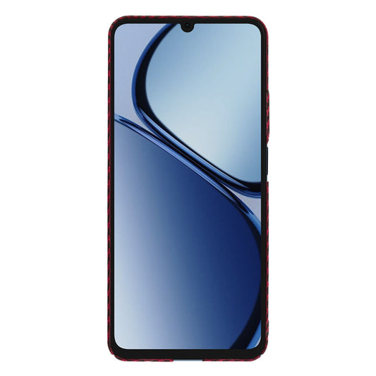 Case for Realme C63 / C61, Techsuit, Carbonite FiberShell, Red