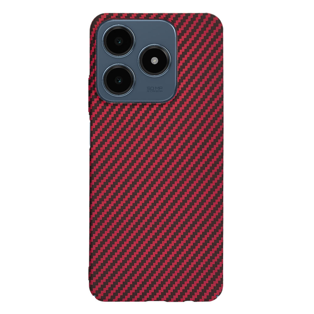 Case for Realme C63 / C61, Techsuit, Carbonite FiberShell, Red