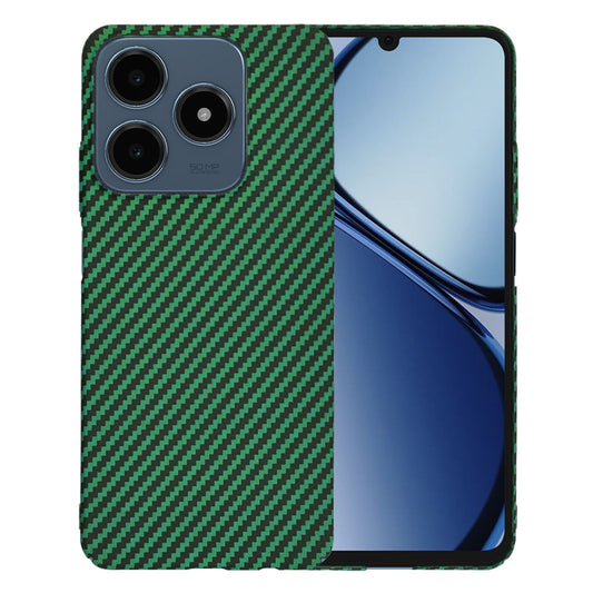 Case for Realme C63 / C61, Techsuit, Carbonite FiberShell, Green