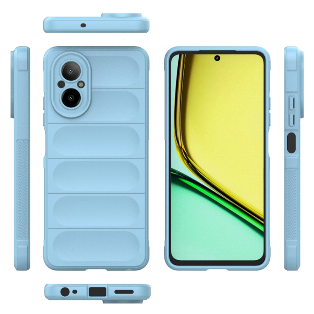 Hülle für Realme C67 4G, Techsuit, Magic Shield, Blau
