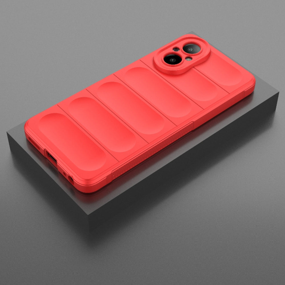 Hülle für Realme C67 4G, Techsuit, Magic Shield, Rot