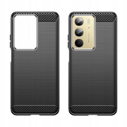 Hülle für Realme C75 5G / 14x, Techsuit, Carbon, Schwarz