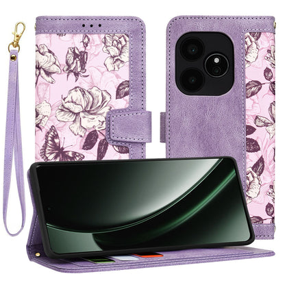Case for Realme GT 6T / GT 6, Techsuit, FlipCraft, Purple