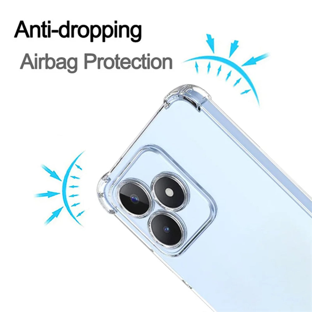 Case for Realme Note 50 / C51, Techsuit, Shockproof Clear, Transparent
