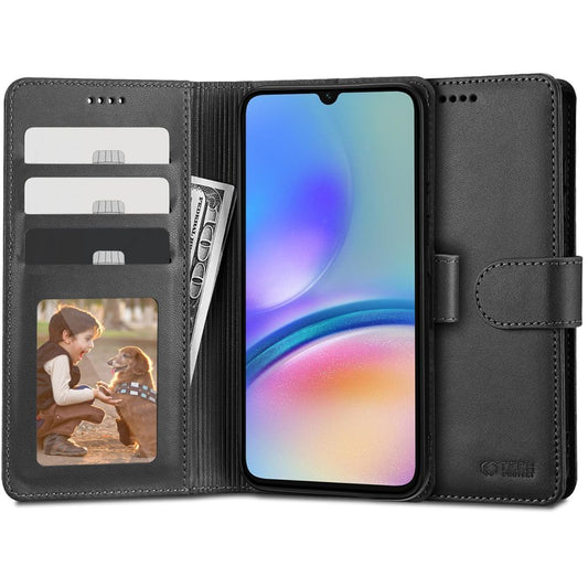 Hülle für Samsung Galaxy A05s A057, Tech-Protect, Wallet, Schwarz