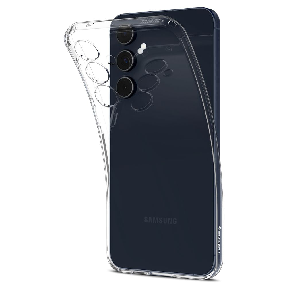 Hülle für Samsung Galaxy A55 5G A556, Spigen, Liquid Crystal, Transparent ACS07537