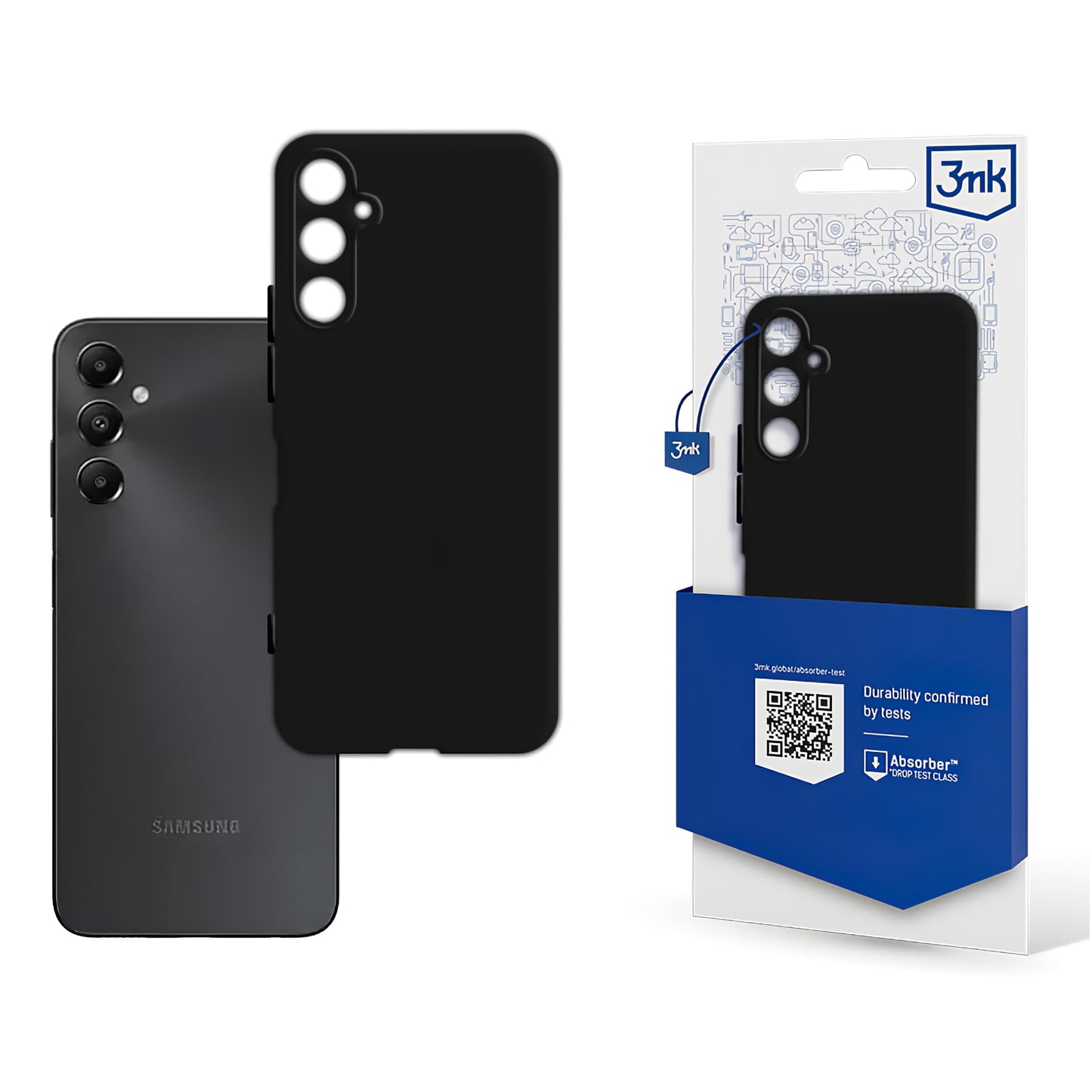 Case for Samsung Galaxy A05s A057, 3MK, Matte Black
