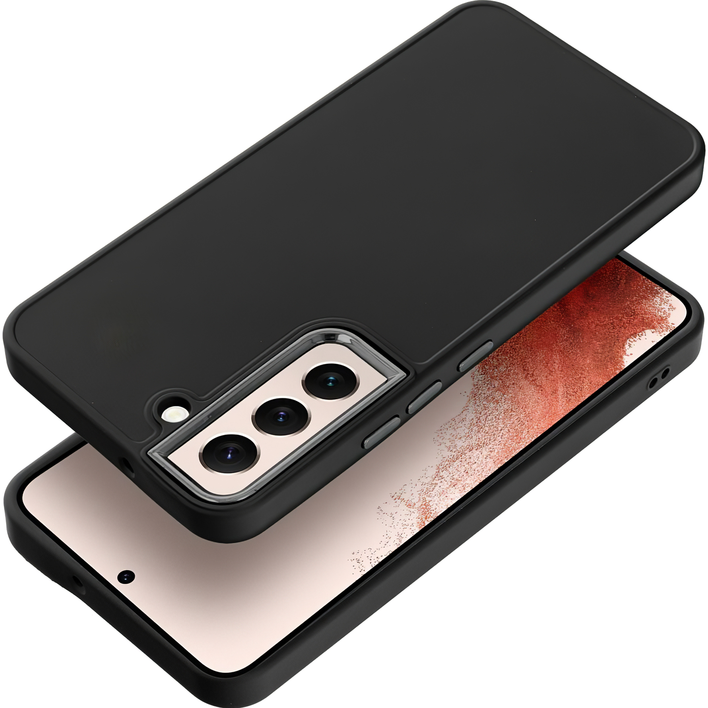 Hülle für Samsung Galaxy S22 5G S901, OEM, Frame, Schwarz